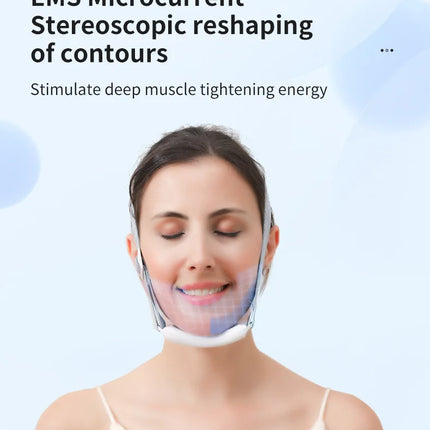V-Line EMS Chin Massager – Double Chin Remover & Face Lifter - Glossorea
