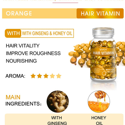Sevich Vitamin Hair Capsules – Keratin & Moroccan Oil Anti-Hair Loss - Glossorea