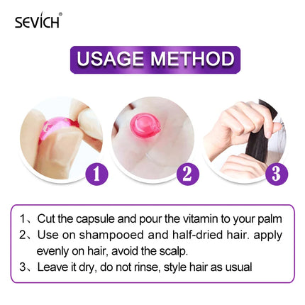 Sevich Vitamin Hair Capsules – Keratin & Moroccan Oil Anti-Hair Loss - Glossorea