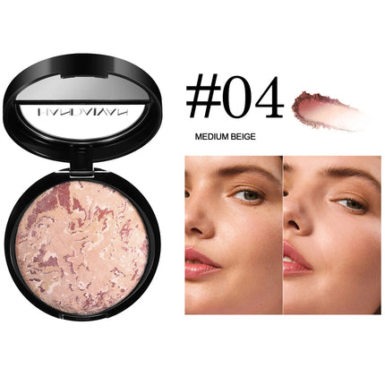 Marble Bronzer Powder – Oil Control & Long-Lasting Finish - Glossorea