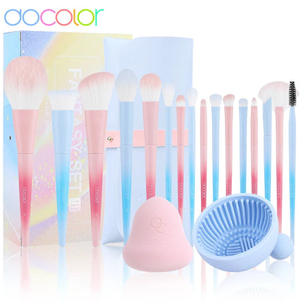 Docolor Professional Makeup Brush Set – 10 to 30pcs - Glossorea