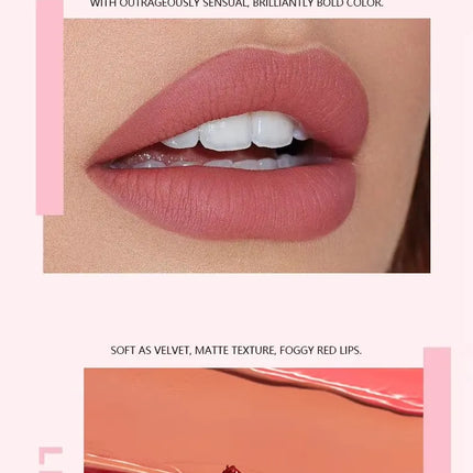 14-Color Matte Waterproof Liquid Lipstick Set - Glossorea