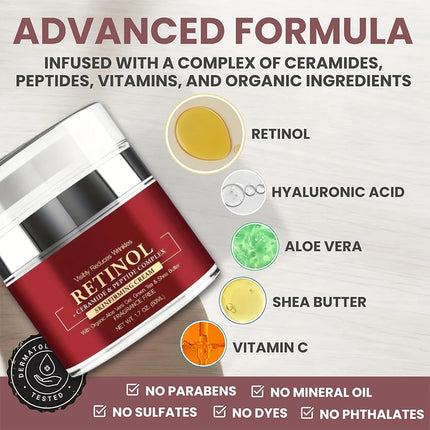 Instant Retinol Firming & Wrinkle Removal Cream - Glossorea