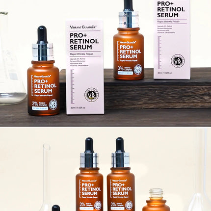 VIBRANT GLAMOUR Retinol Pro+ Serum 3% – 30ml - Glossorea