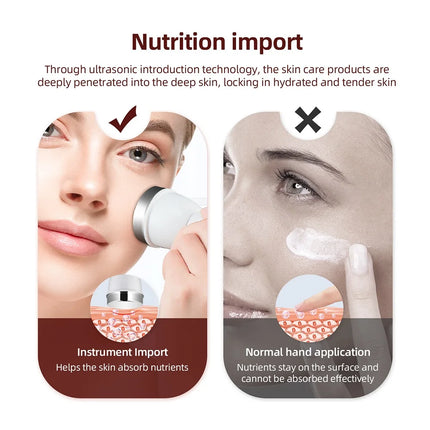 High Frequency Ultrasonic Face Massager – Lifting & Eye Care Device - Glossorea