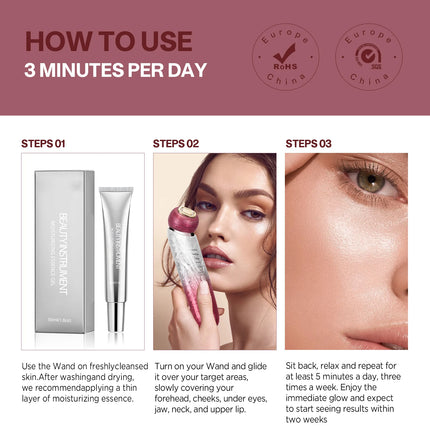 Rechargeable Facial Massager – Neck & Face Beauty Device - Glossorea