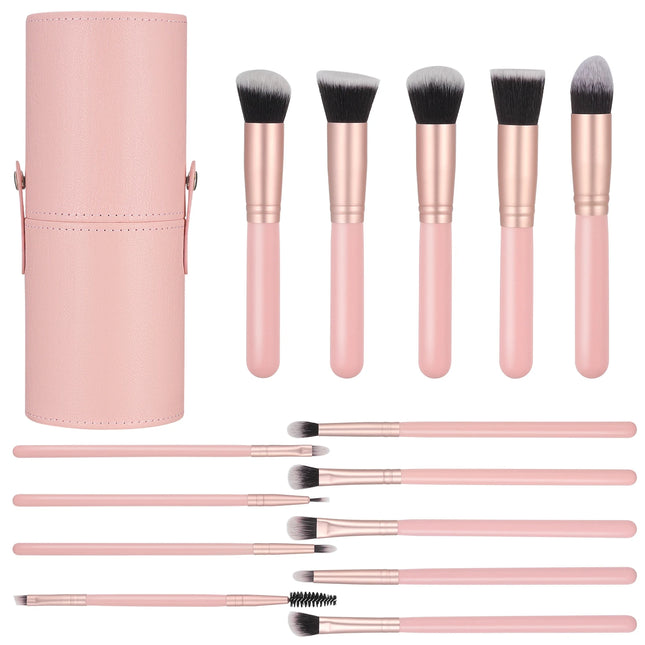 14PCS Professional Makeup Brush Set with Holder - Glossorea