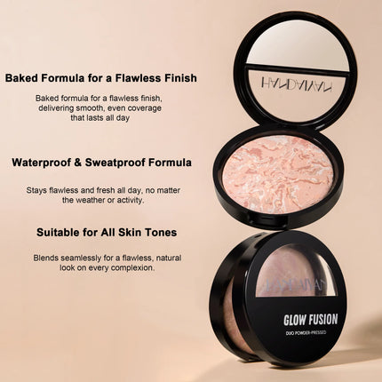 Marble Bronzer Powder – Oil Control & Long-Lasting Finish - Glossorea