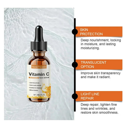 Vitamin C Whitening Serum – Dark Spot & Freckle Remover - Glossorea