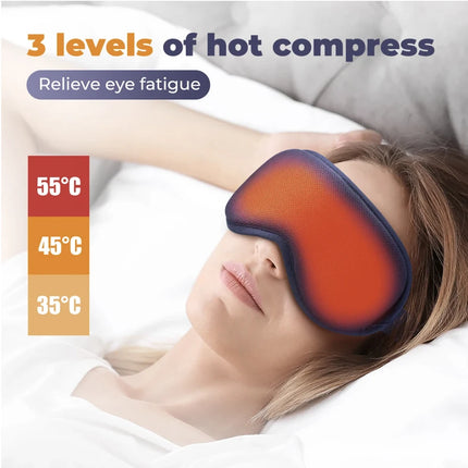 Heated Eye Massager – 6 Modes for Dark Circles & Relaxation - Glossorea
