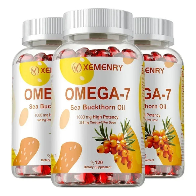 OMEGA-7 Sea Buckthorn Oil – Skin, Hair, Nails & Heart Support - Glossorea