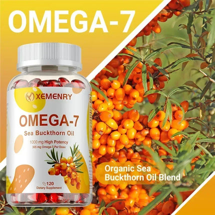 OMEGA-7 Sea Buckthorn Oil – Skin, Hair, Nails & Heart Support - Glossorea