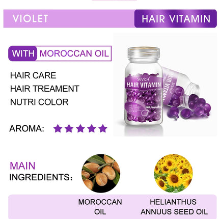 Sevich Vitamin Hair Capsules – Keratin & Moroccan Oil Anti-Hair Loss - Glossorea