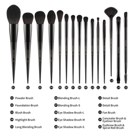 Docolor Professional Makeup Brush Set – 10 to 30pcs - Glossorea