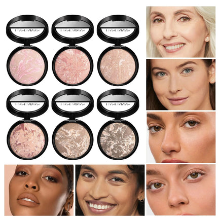 Marble Bronzer Powder – Oil Control & Long-Lasting Finish - Glossorea