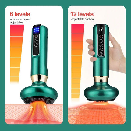 Tricolor Electric Gua Sha Massager – Anti-Cellulite & Slimming Tool - Glossorea