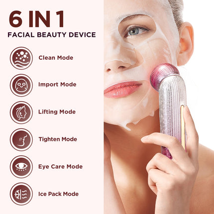 Rechargeable Facial Massager – Neck & Face Beauty Device - Glossorea