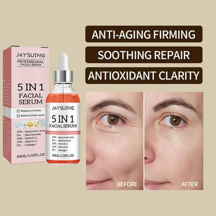 Jaysuing 5-in-1 Hyaluronic Face Serum – 30ml - Glossorea