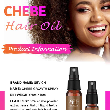 Sevich Chebe Hair Growth Set – Oil, Powder, Serum & Spray - Glossorea