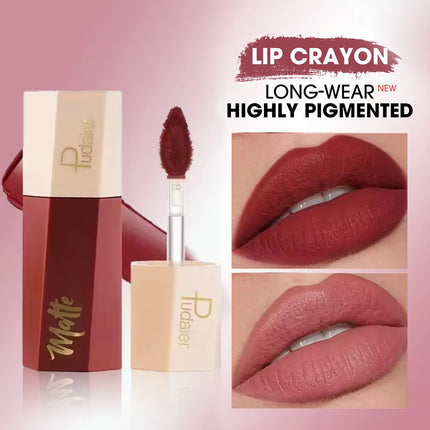 14-Color Matte Waterproof Liquid Lipstick Set - Glossorea