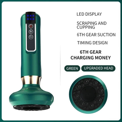 Tricolor Electric Gua Sha Massager – Anti-Cellulite & Slimming Tool - Glossorea