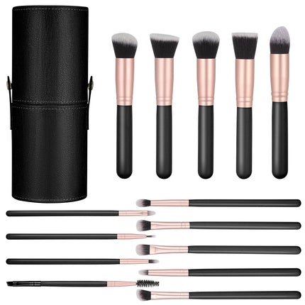 14PCS Professional Makeup Brush Set with Holder - Glossorea