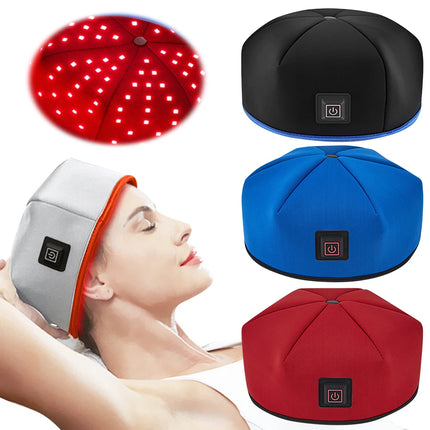 Red Light Therapy Hair Growth Cap – Rechargeable & Unisex - Glossorea
