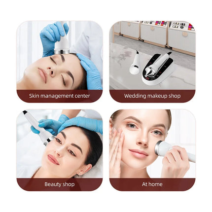 High Frequency Ultrasonic Face Massager – Lifting & Eye Care Device - Glossorea