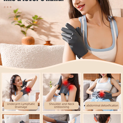 EMS Massage Gloves – TENS Muscle Stimulator with Remote - Glossorea