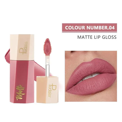 14-Color Matte Waterproof Liquid Lipstick Set - Glossorea