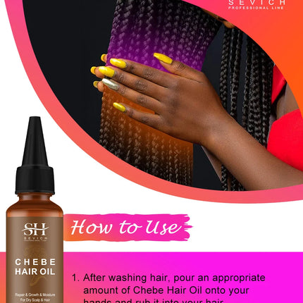 Sevich Chebe Hair Growth Set – Oil, Powder, Serum & Spray - Glossorea