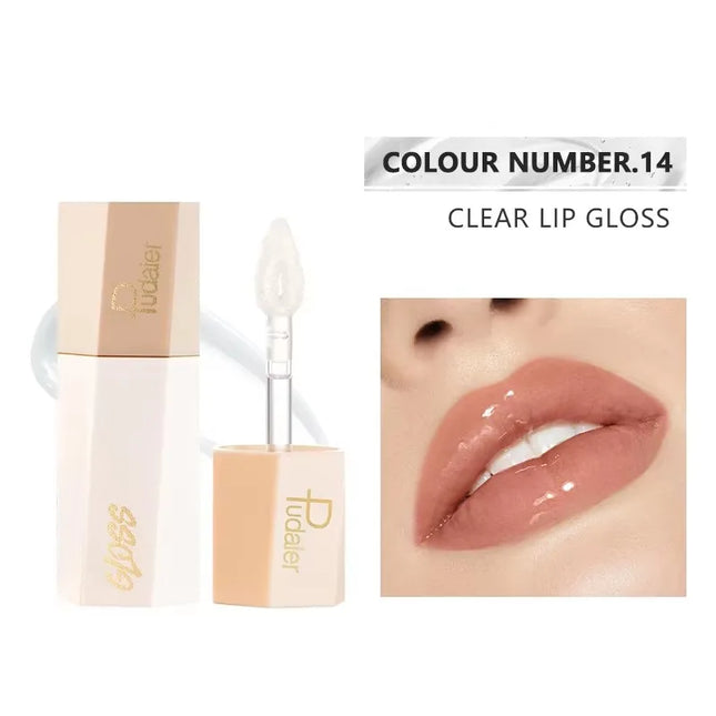 14-Color Matte Waterproof Liquid Lipstick Set - Glossorea