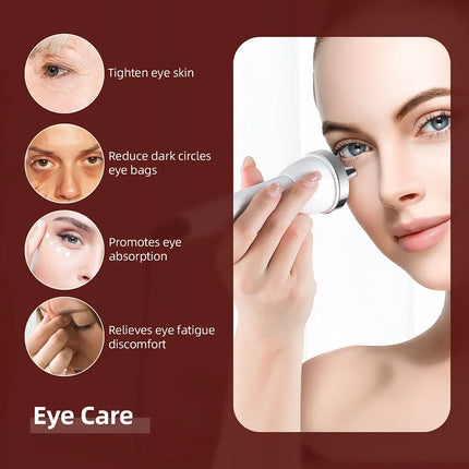 High Frequency Ultrasonic Face Massager – Lifting & Eye Care Device - Glossorea