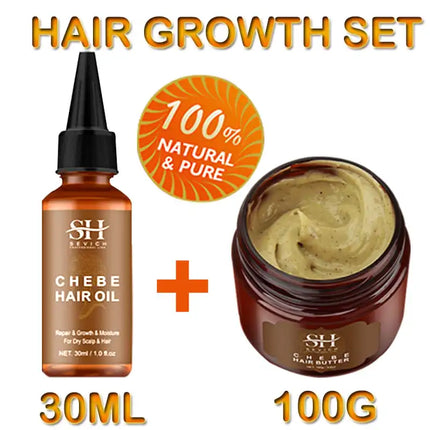 Sevich Chebe Hair Growth Set – Oil, Powder, Serum & Spray - Glossorea