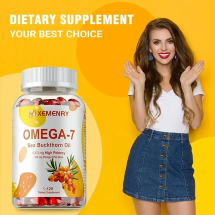 OMEGA-7 Sea Buckthorn Oil – Skin, Hair, Nails & Heart Support - Glossorea