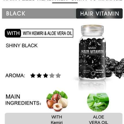 Sevich Vitamin Hair Capsules – Keratin & Moroccan Oil Anti-Hair Loss - Glossorea
