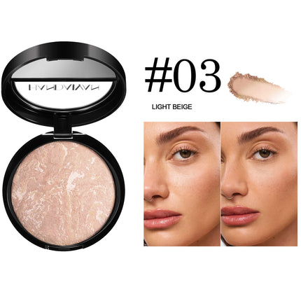 Marble Bronzer Powder – Oil Control & Long-Lasting Finish - Glossorea