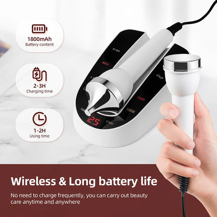 High Frequency Ultrasonic Face Massager – Lifting & Eye Care Device - Glossorea
