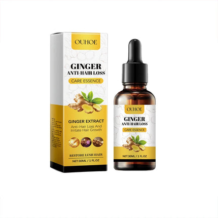 Ginger Hair Growth Oil – Anti-Hair Loss & Regrowth Treatment - Glossorea
