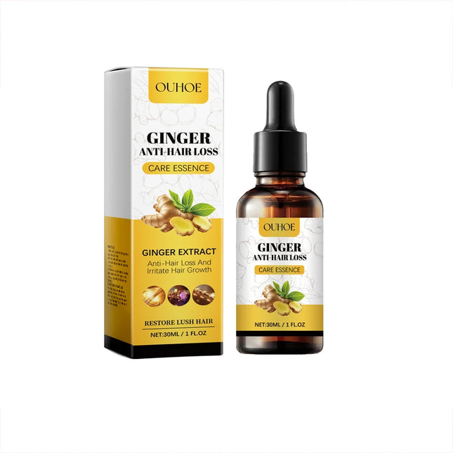 Ginger Hair Growth Oil – Anti-Hair Loss & Regrowth Treatment - Glossorea
