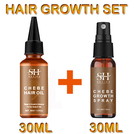 Sevich Chebe Hair Growth Set – Oil, Powder, Serum & Spray - Glossorea