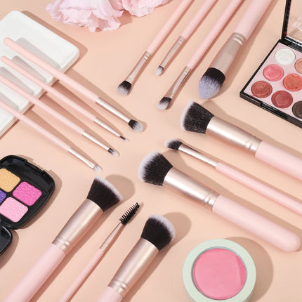 14PCS Professional Makeup Brush Set with Holder - Glossorea