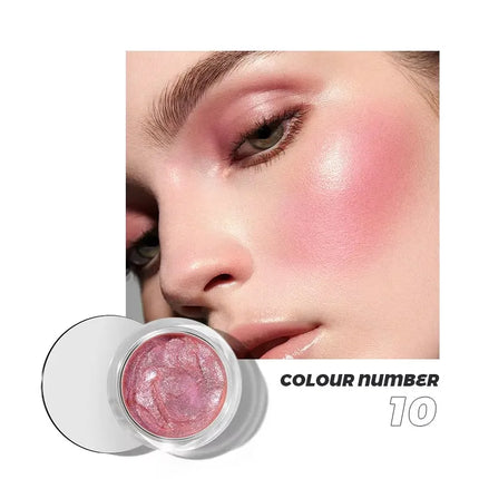 10-Color Liquid Blush Set – Lightweight & Long-Lasting - Glossorea