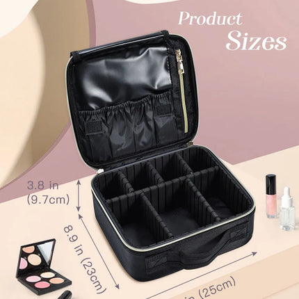 Professional Makeup Brush Bag – Waterproof Travel Organizer - Glossorea