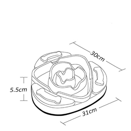 Pet Silicone Slow Food Dispenser - Glossorea